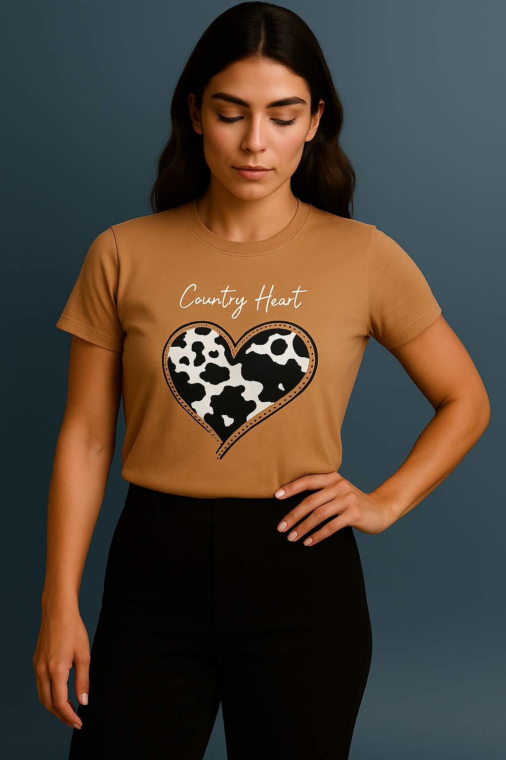 Camisa Country Heart Mousse