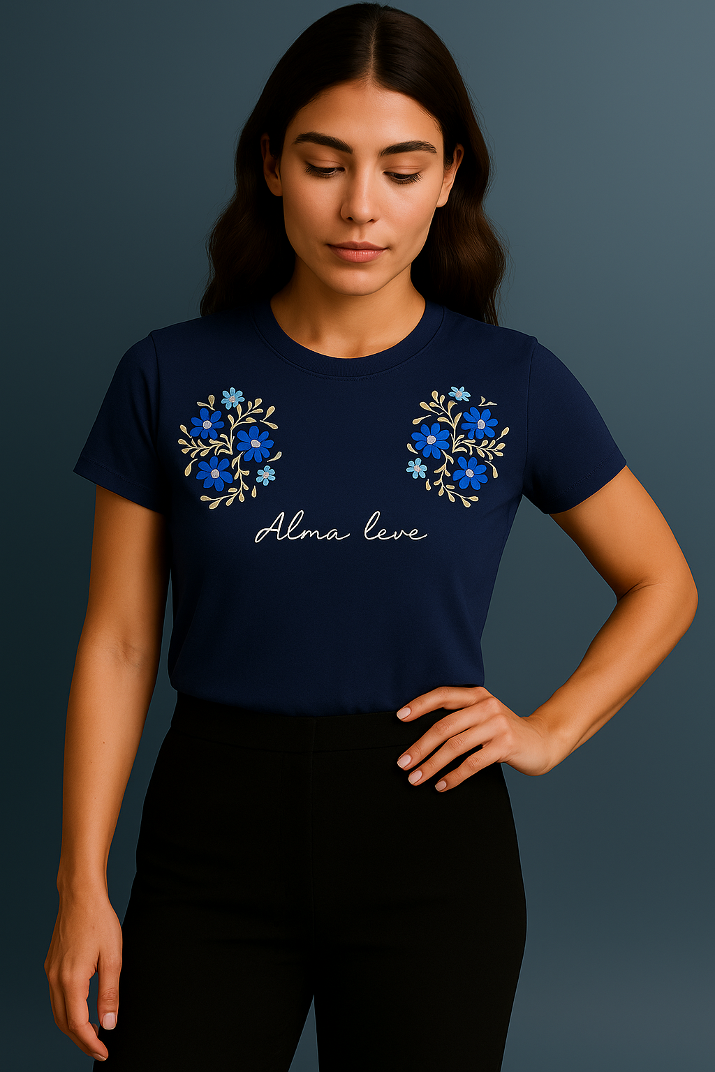 Camisa Alma Leve Azul Marinho