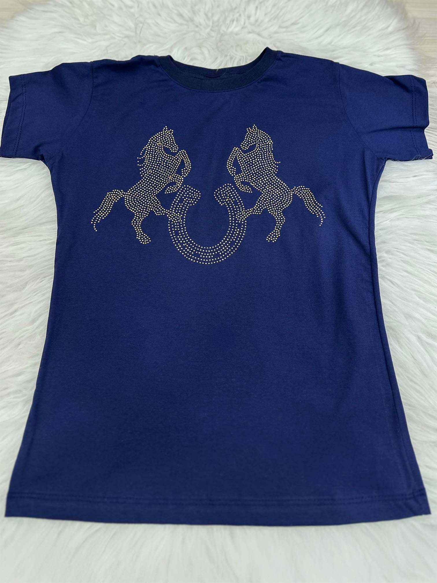 Camisa Country Horse Azul Marinho