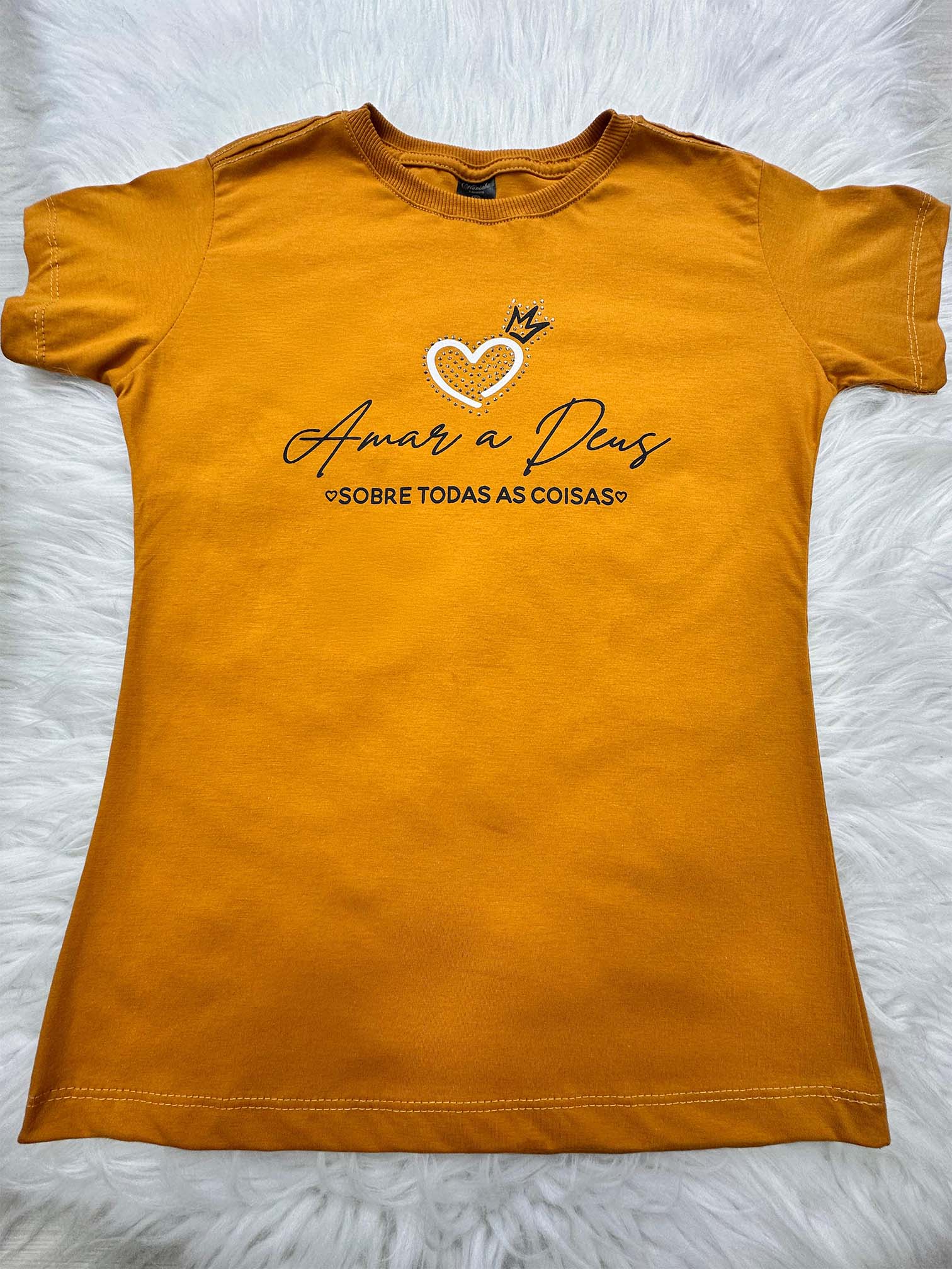 Camisa Amar a Deus Mel de outono