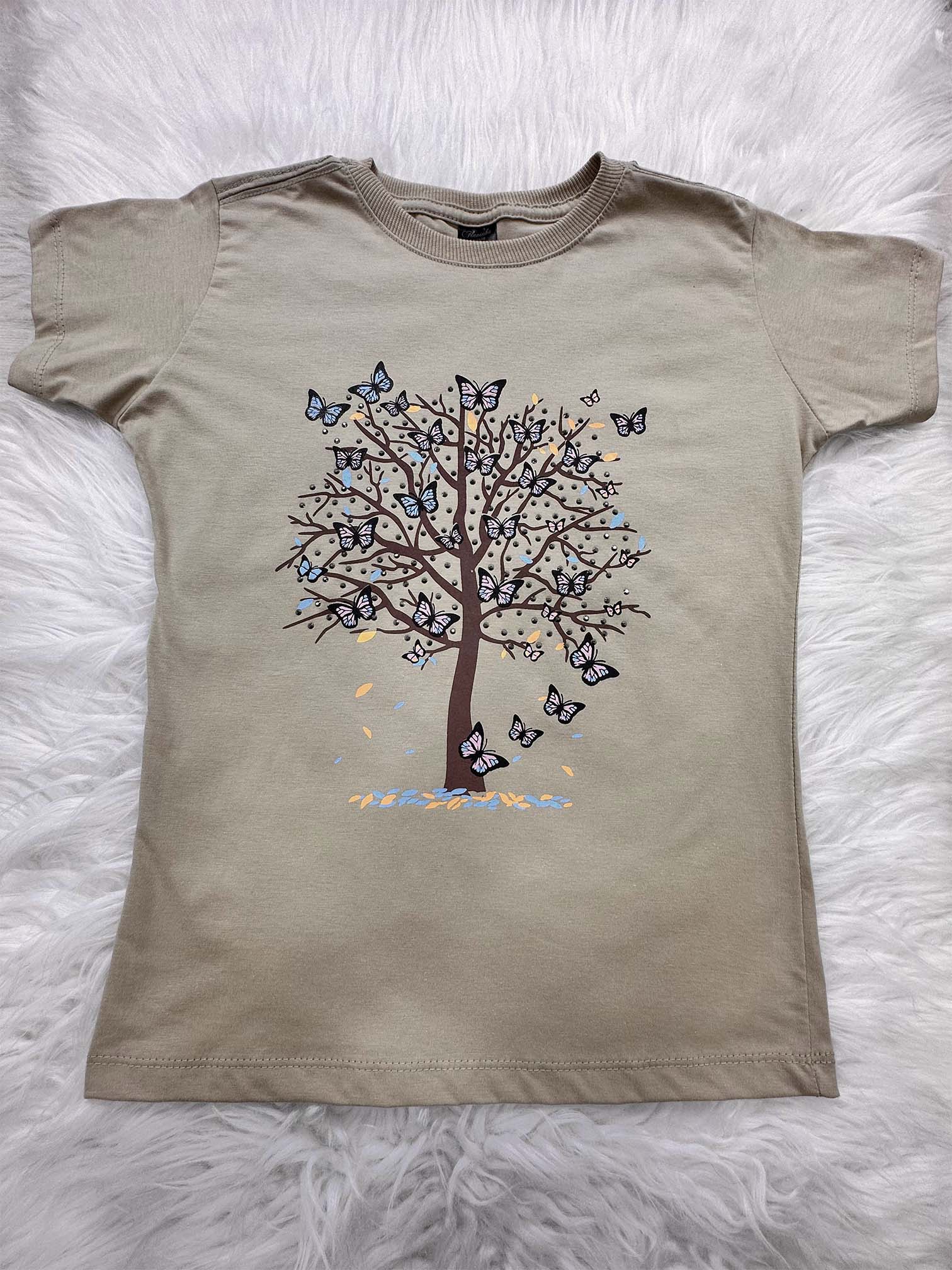 Camisa Butterfly Tree Pérola